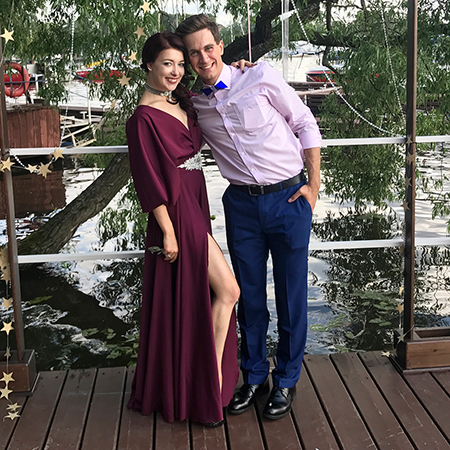 Екатерина Боброва с мужем